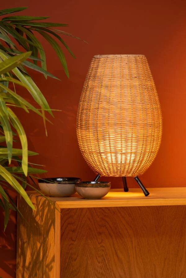 Lucide COLIN - Table lamp - Ø 22 cm - 1xG9 - Natural - ambiance 2